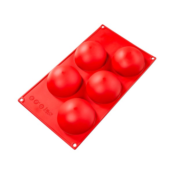 Encontraproduto.com.br - Forma para 5 Mini Bolinhos Redondos Fat Daddios