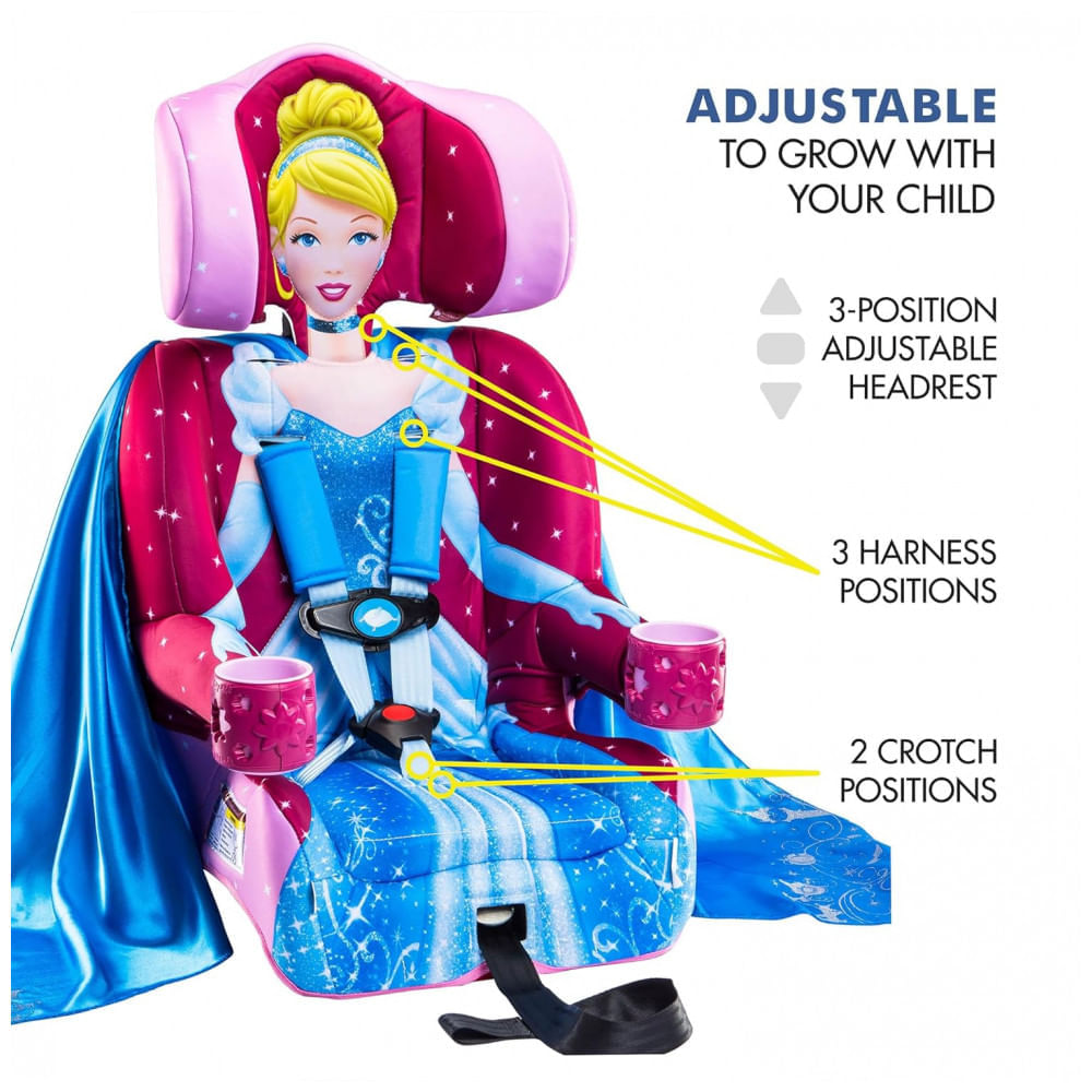 Encontraproduto.com.br - Cadeira de Bebê para Carro 2 em 1 com Posições Ajustáveis de 9 a 29 kg, KIDSEMBRACE 40000CIN, Rosa