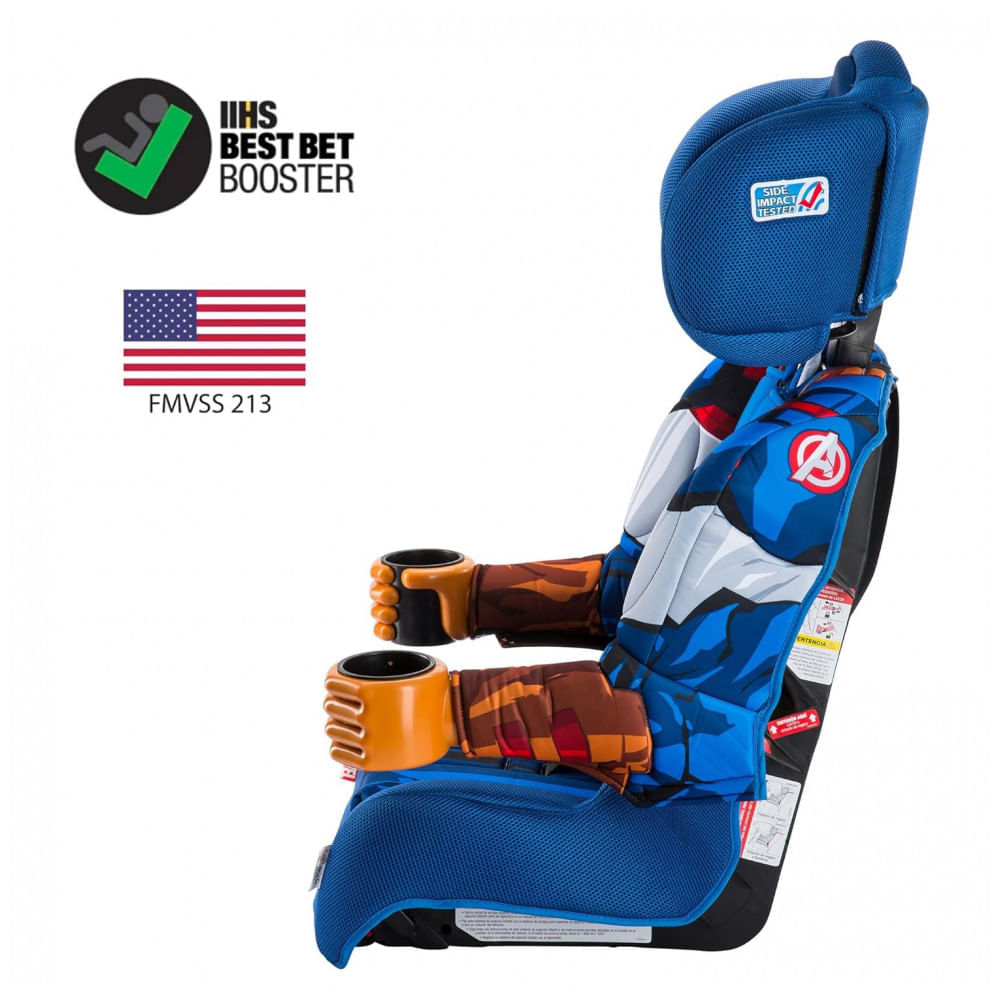 Encontraproduto.com.br - KidsEmbrace Bebê Conforto Assento com Base de 2 Estágios para 9 a 45 kg Capitão América
