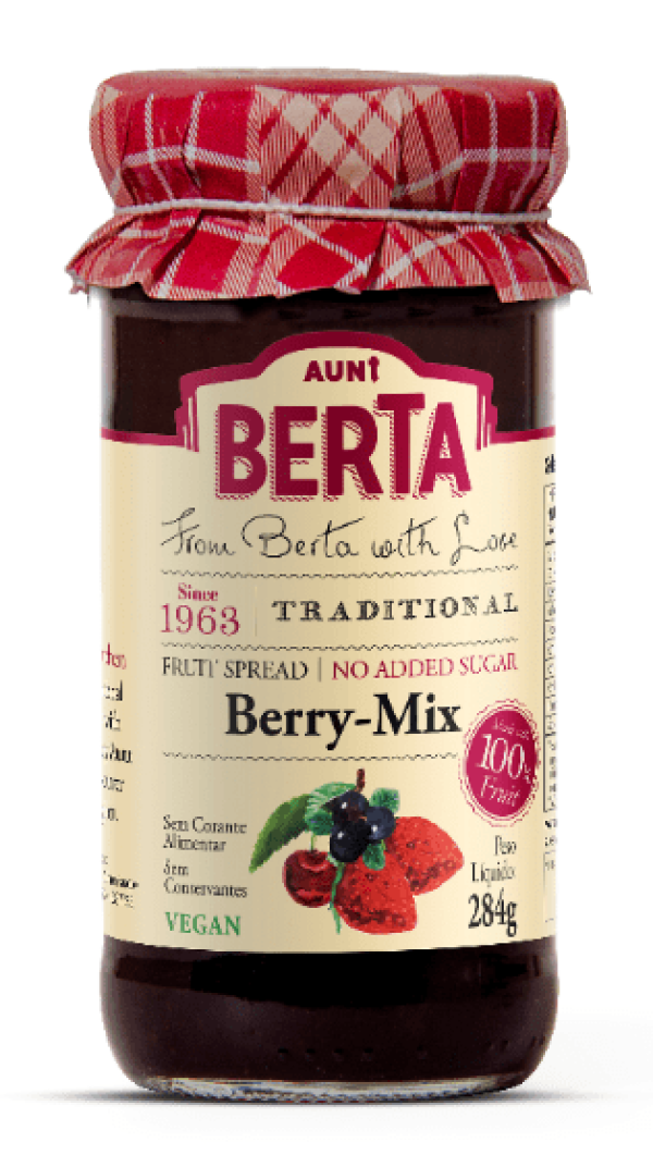 Encontraproduto.com.br - Geleia Israelense Frutas Vermelhas Sem Açúcar Aunt Berta 284 G