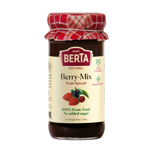 Encontraproduto.com.br - Geleia Israelense Frutas Vermelhas Sem Açúcar Aunt Berta 284 G