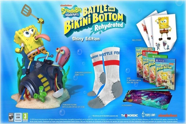 Encontraproduto.com.br - Spongebob Squarepants: Battle for Bikini Bottom Rehydrated Shiny Ed. - PS4