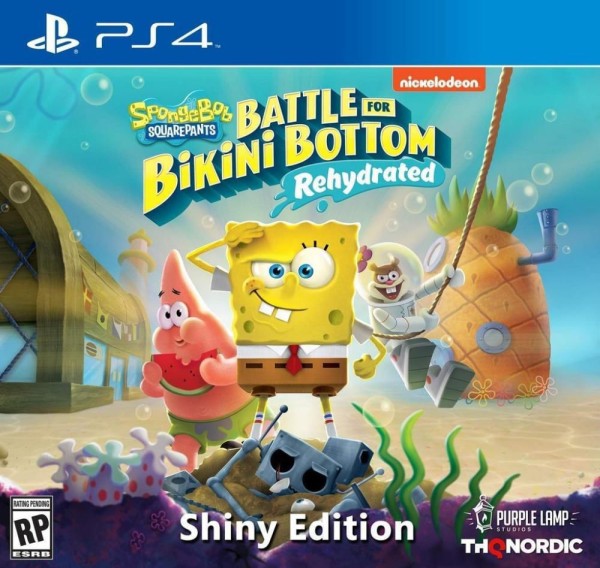 Encontraproduto.com.br - Spongebob Squarepants: Battle for Bikini Bottom Rehydrated Shiny Ed. - PS4