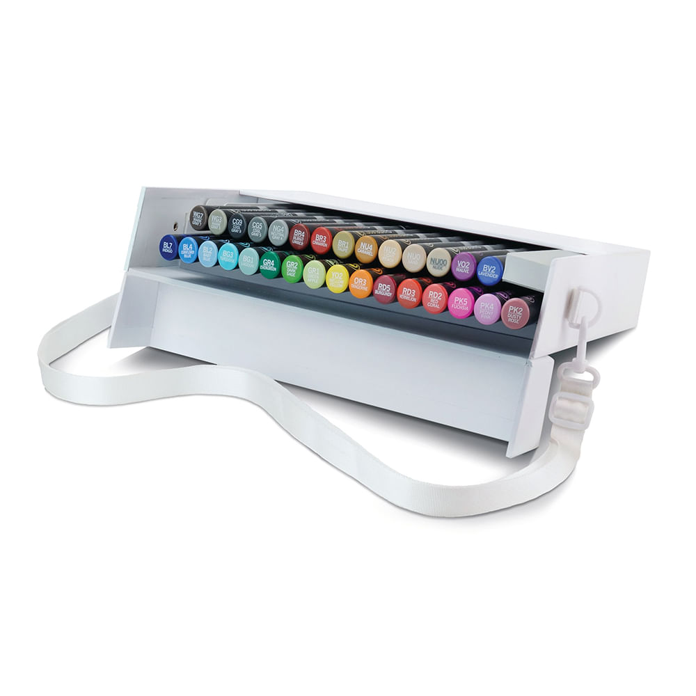 Encontraproduto.com.br - Estojo Canetas Artísticas Chameleon Superkit com 30 Cores Deluxe - CT3001