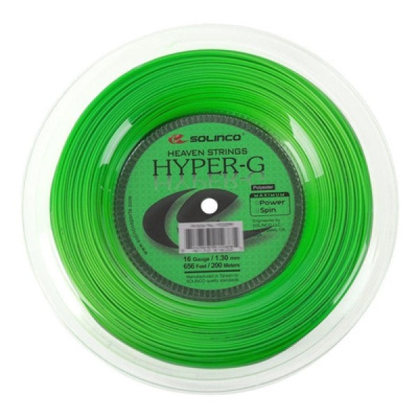 Encontraproduto.com.br - Corda Solinco Hyper G 16L 1.30mm Rolo Com 200 Metros Verde