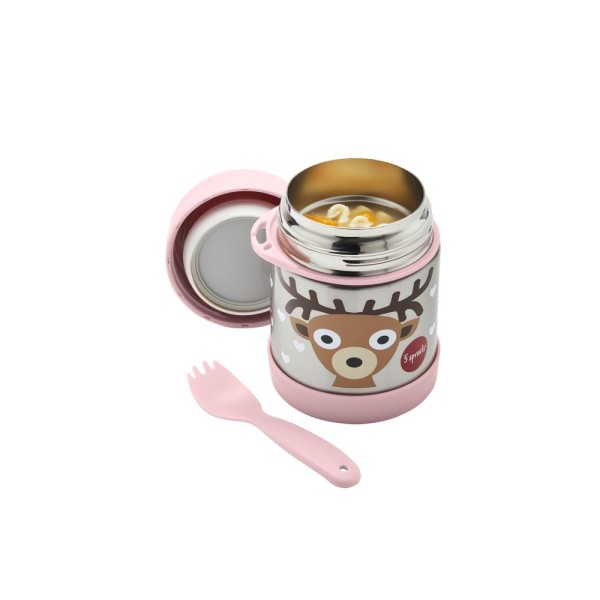 Encontraproduto.com.br - Pote Térmico Inox com Talher Alce 3 Sprouts