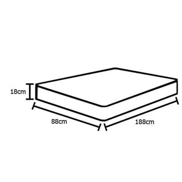 Encontraproduto.com.br - Colchão Solteiro (188x88) Isopluma D28 Ortopédico Preto/Branco Plumatex