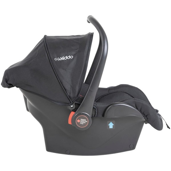 Encontraproduto.com.br - Carrinho de Bebê Travel System Kiddo Prima Melange Grafite + Casulo Click