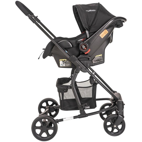 Encontraproduto.com.br - Carrinho de Bebê Travel System Kiddo Prima Melange Grafite + Casulo Click