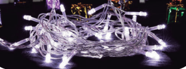 Encontraproduto.com.br - Pisca Pisca Fio Transparente 100 LED Fixo Branco Externo 110V