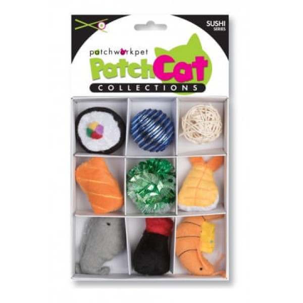 Encontraproduto.com.br - Patchwork Pet PatchCat Sushi Box (Caixa De Sushi Colecionável)
