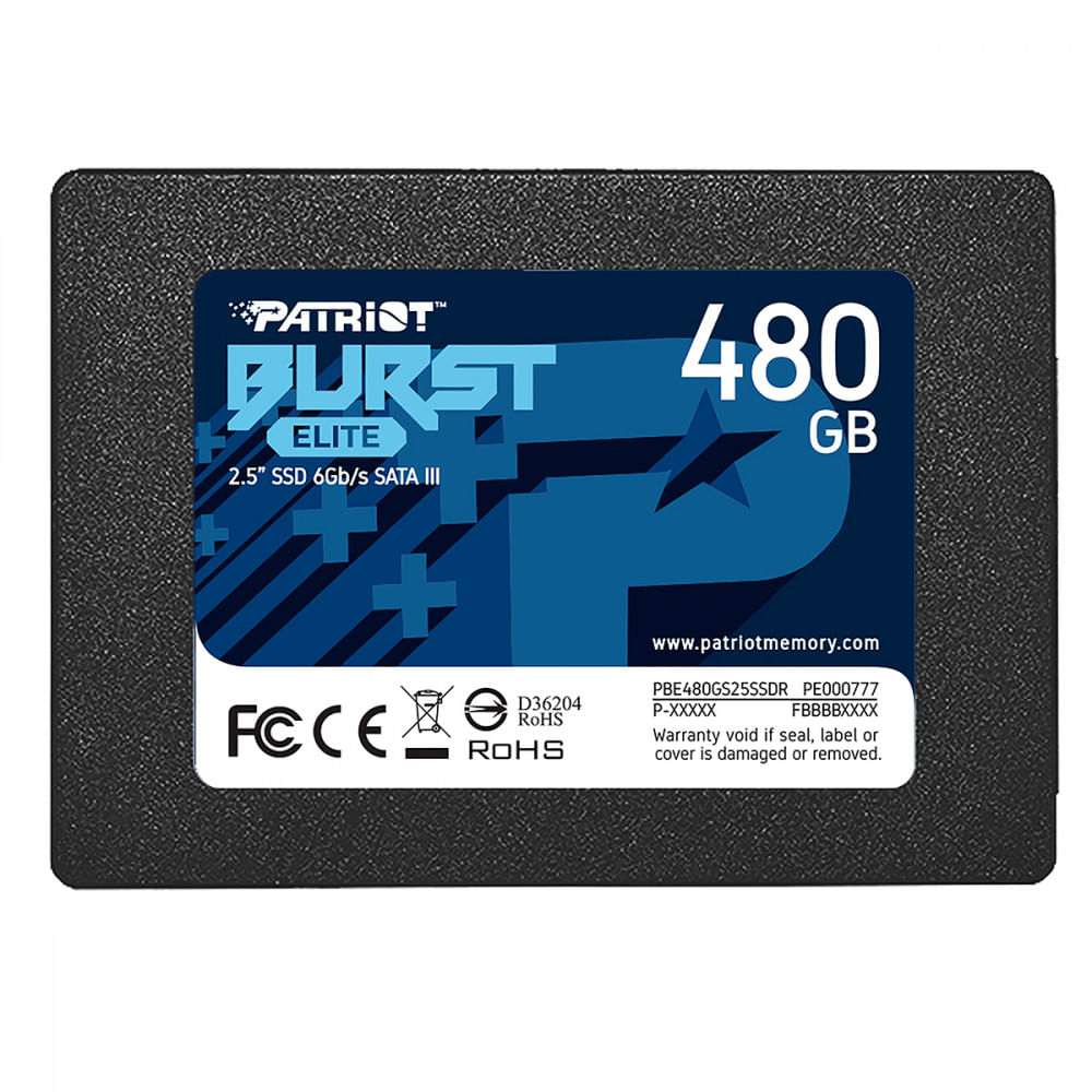 Ssd Patriot Burst Elite 480gb Sata3 2,5 7mm - Pbe480gs25ssdr