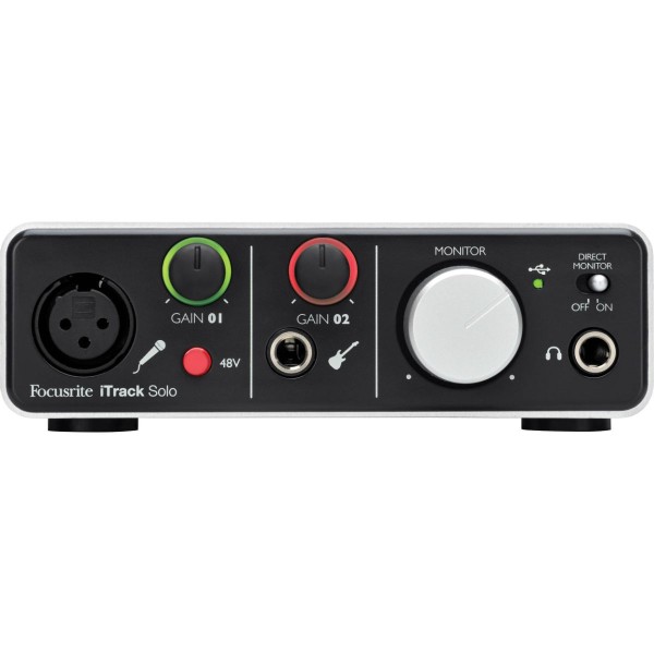Encontraproduto.com.br - Interface De Áudio USB 2.0 iTRACK SOLO Lightning - Focusrite