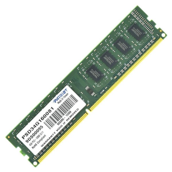 Encontraproduto.com.br - Memória Ram Patriot Signature Ddr3 4gb 1600mhz (psd34g160081)