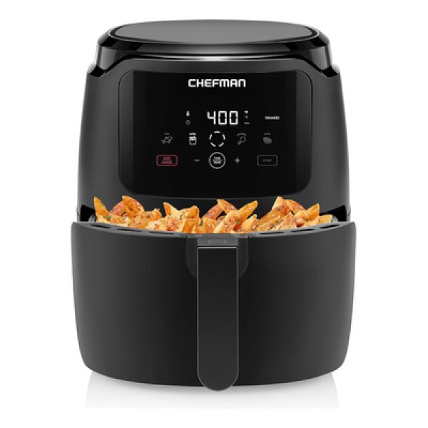 Encontraproduto.com.br - Air Fryer 5 Litros com 4 Predefinições e Controle de Temperatura, 110V 1500W, Chefman, Preto