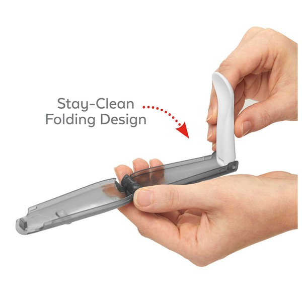Encontraproduto.com.br - Kit Duas Colheres Skip Hop Dobráveis Easy-Fold Cinza e Azul