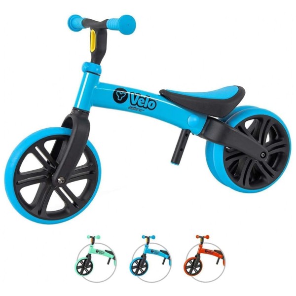 Encontraproduto.com.br - Bicicleta sem Pedal Infantil para Crianças de 1 a 4 Anos, YVOLUTION 101049, Azul