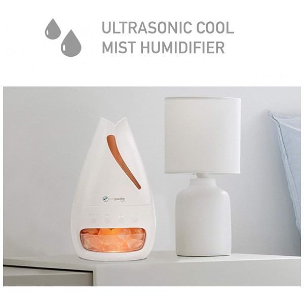Encontraproduto.com.br - Umidificador Ultrassônico 3 em 1 com Aromaterapia e 2 Velocidades, 110V, PureGuardian, Branco