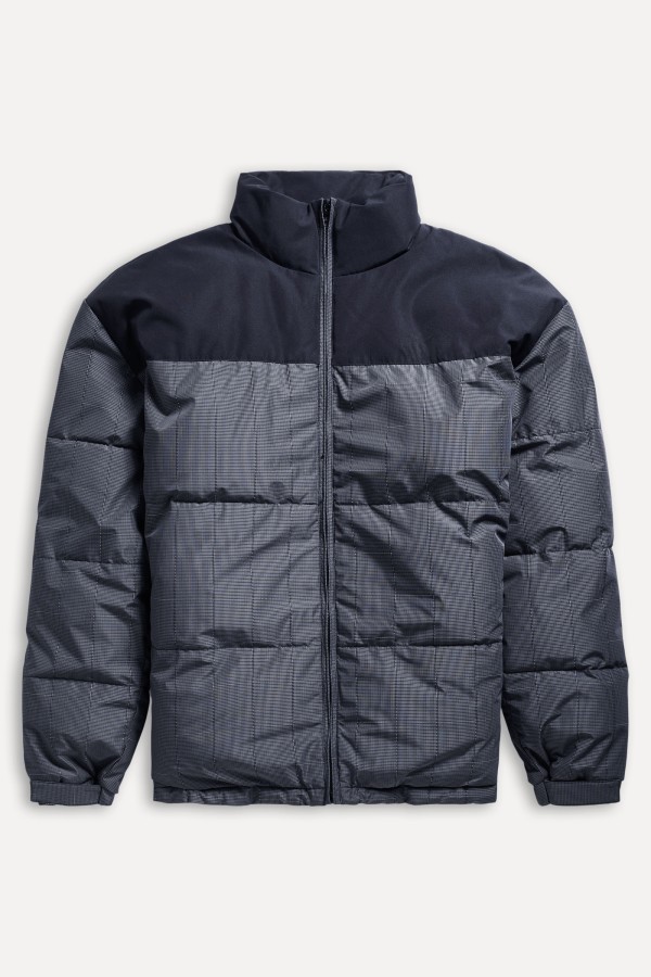 Encontraproduto.com.br - Jaqueta Dupla Face Puffer Grid