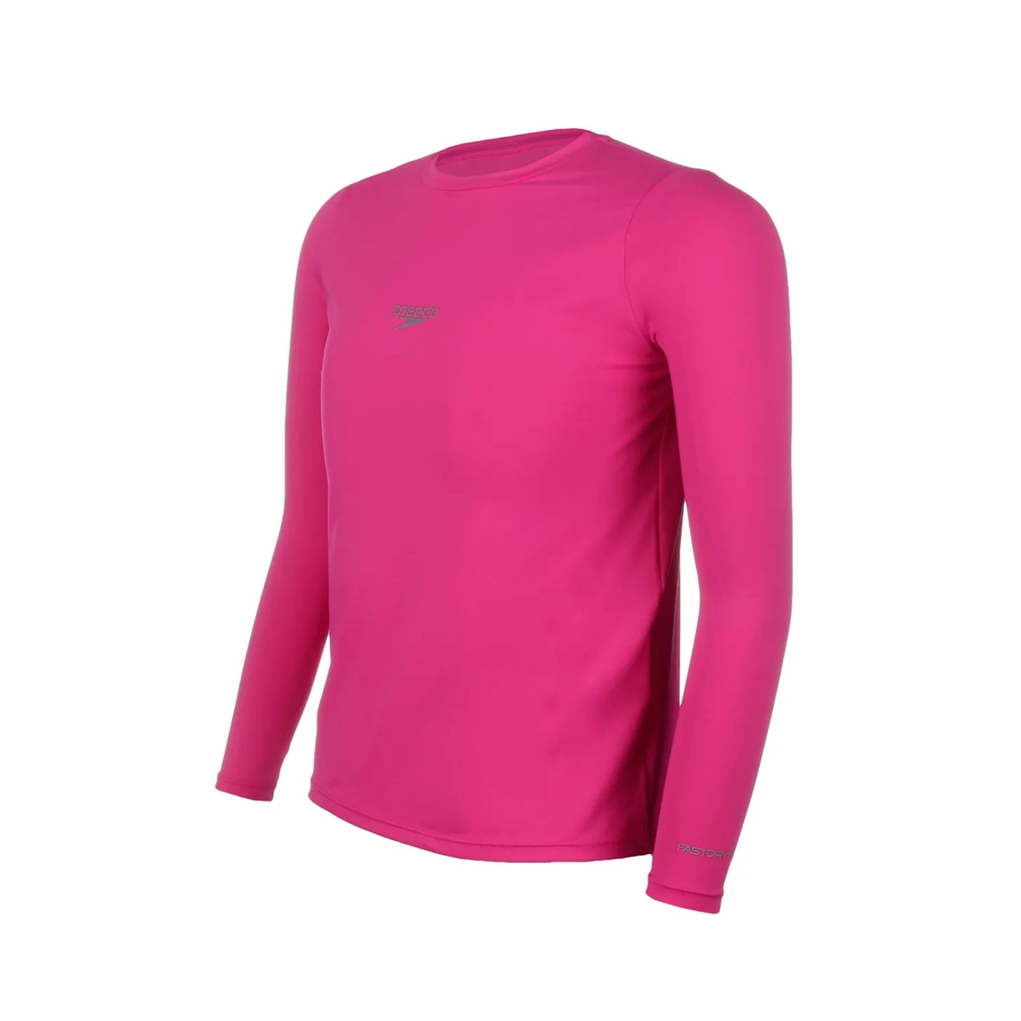 Camiseta Manga Longa Speedo Proteção Uv50 Feminina - Rosa