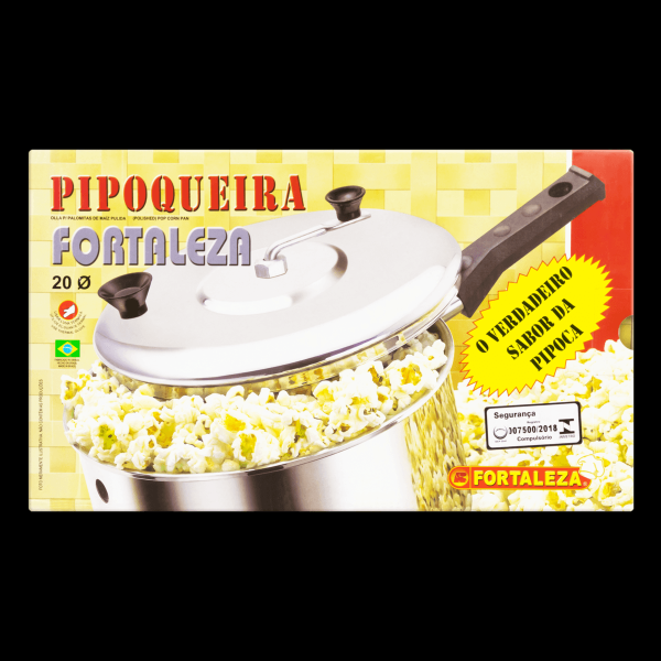 Panela Pipoqueira Alumínio Polido Tradicional