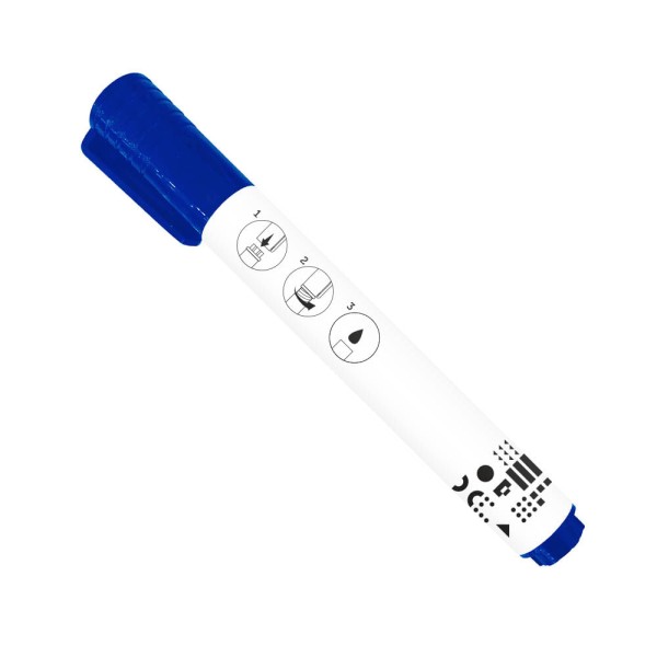 Encontraproduto.com.br - Pincel Marcador de Quadro Branco Recarregável Tinta Azul Caixa c/ 12 Unidades Keep - MR036OUT [Reembalado]
