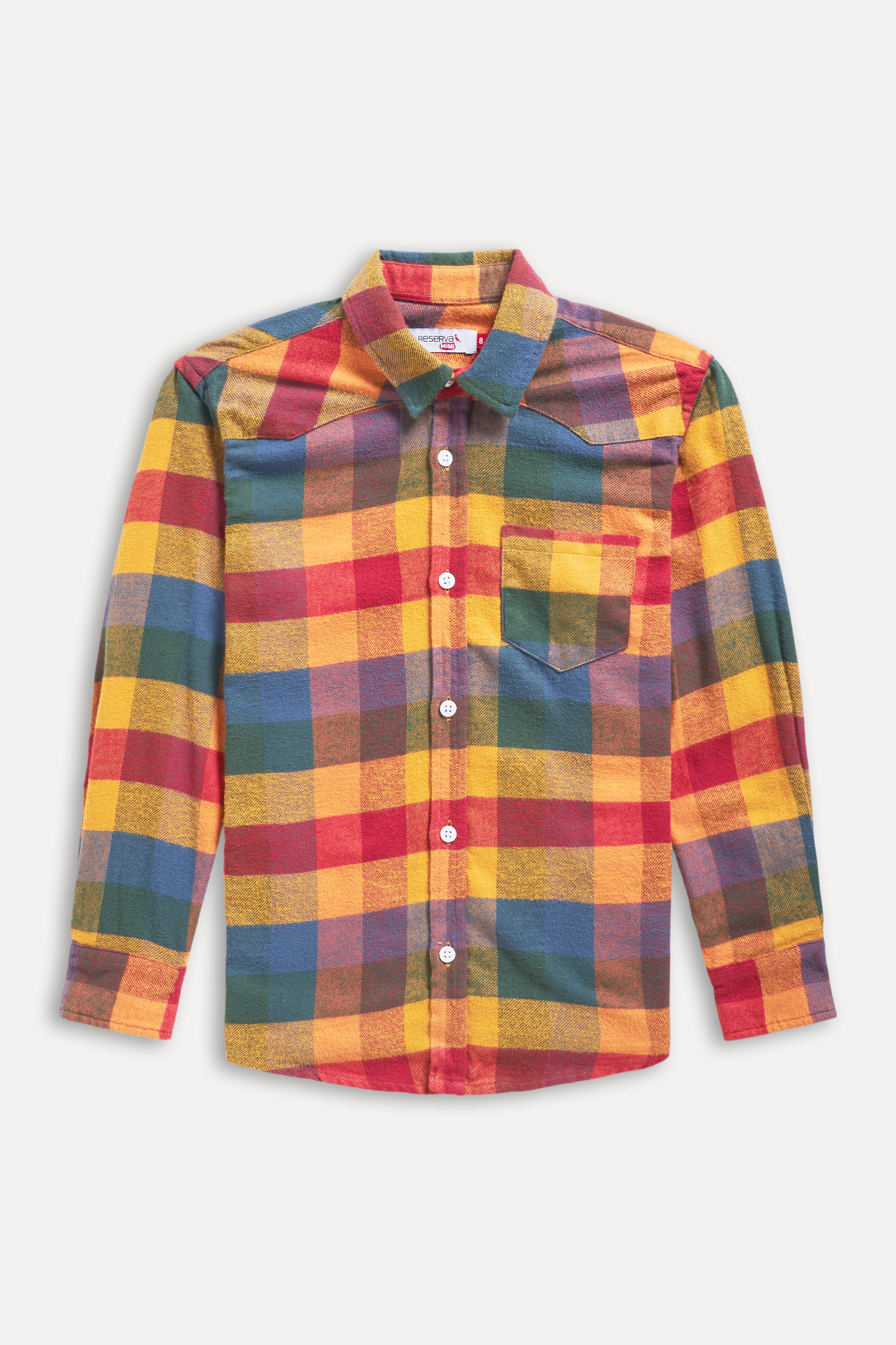 Camisa Mini Flanela Ml Xadrez Fogueira