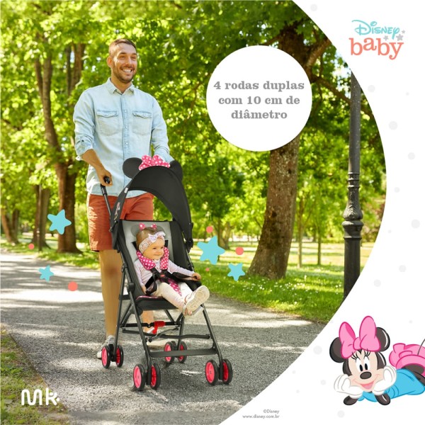 Encontraproduto.com.br - Carrinho Guarda Chuva 6M-15Kg Mickey Petit Multikids Baby - BB374OUT [Reembalado]