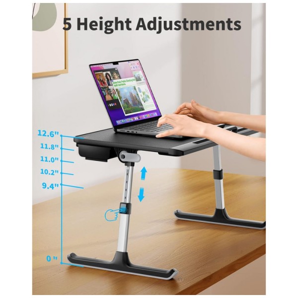 Encontraproduto.com.br - Mesa para laptop, mesa para laptop, SAIJI K7M B1, Preto
