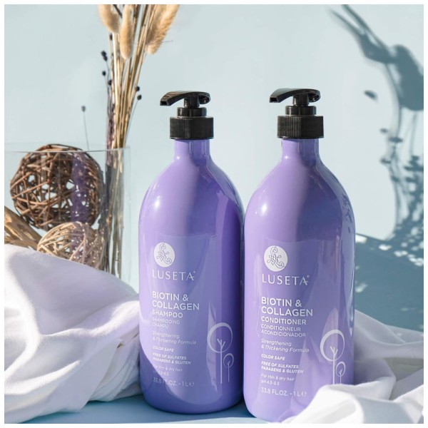 Encontraproduto.com.br - Shampoo e Condicionador Óleo de Argan Reparador de Cabelos Secos e Danificados 1Litro 2X, L LUSETA, Violeta