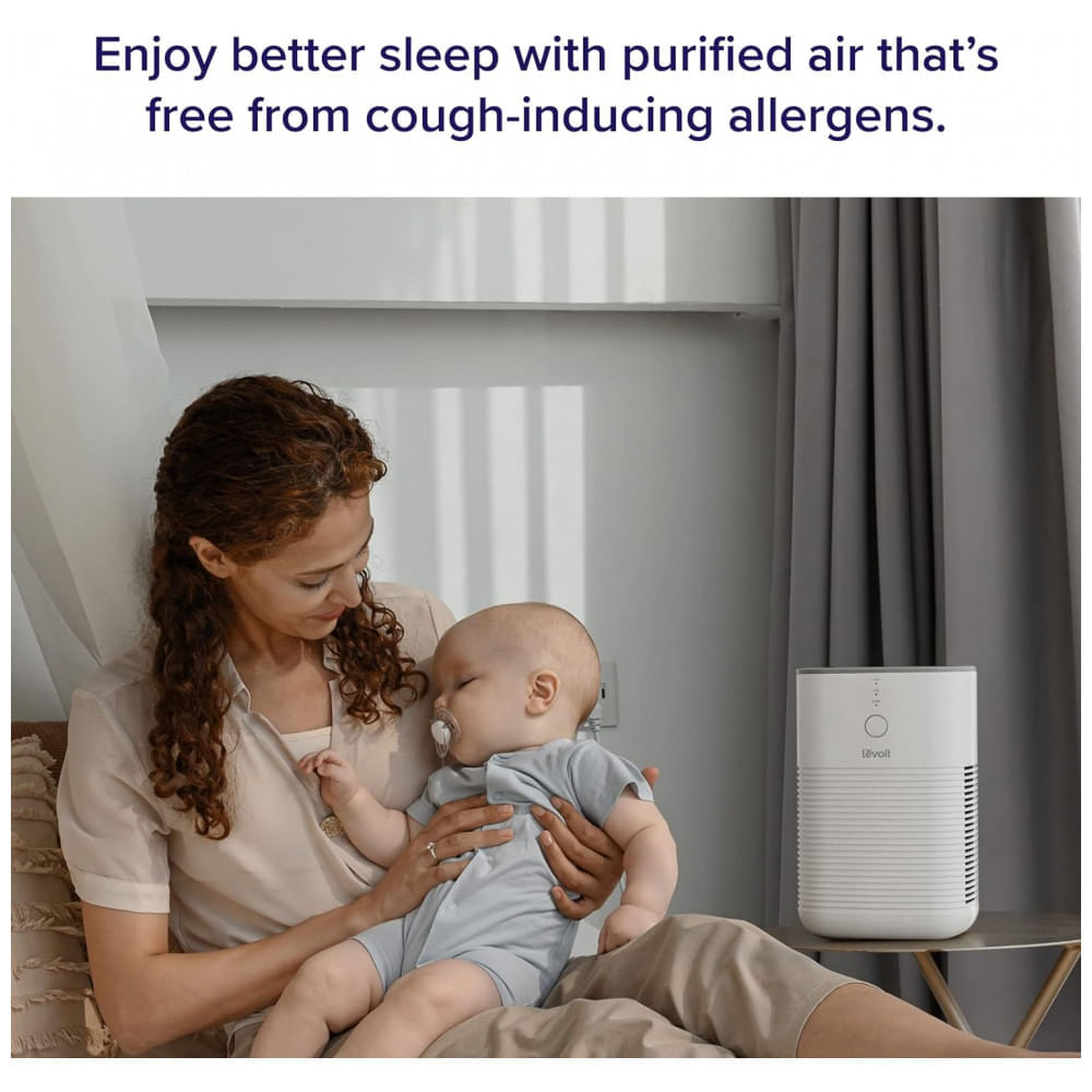 Encontraproduto.com.br - Purificador de Ar com Filtro HEPA e Aromaterapia, Área 15m2, Bivolt, LEVOIT LV H128, Branco