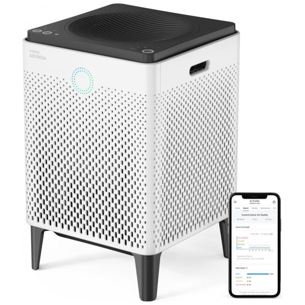 AP 2015E Purificador de Ar Automático com Filtro HEPA, Área 144 m2, 66W, 110v, COWAY 111012, Branco