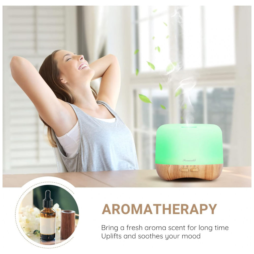 Encontraproduto.com.br - Umidificador Ultrassônico Portátil 0.3L com Aromaterapia e 7 Luzes LED, até 4H, 110v, HOMEWEEKS 300ml, Bege