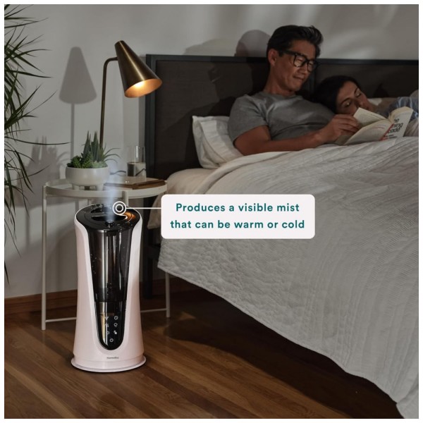 Encontraproduto.com.br - Umidificador Ultrassônico Portátil 5.2L, com Desligamento Automático, Silencioso, HOMEDICS UHE WMTF185, Branco
