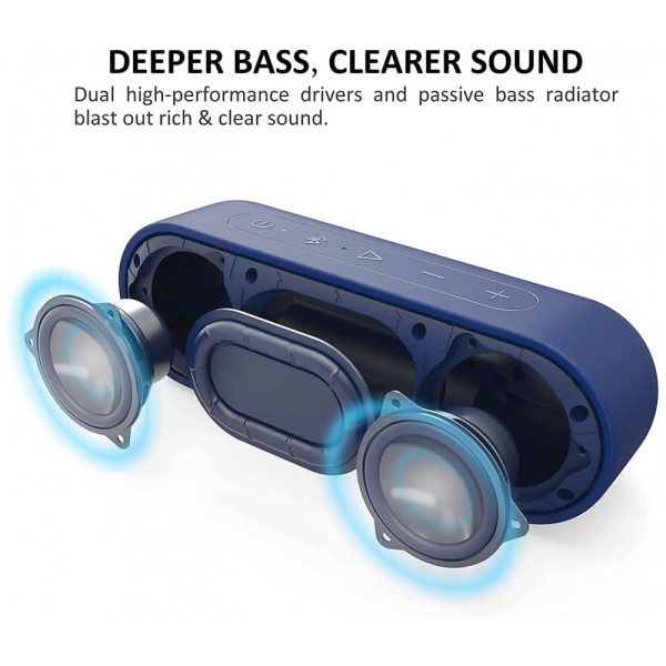 Encontraproduto.com.br - XSound Caixa de Som Bluetooth sem Fio Portátil à Prova d IPX7, 16W, até 24H, TRIBIT 43235 156850, Azul