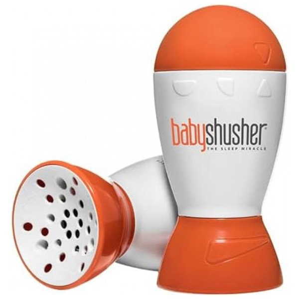 Encontraproduto.com.br - Máquina de Som Ruído para Bebês Recém Nascidos com Luzes, BABY SHUSHER ILBSHU, Laranja