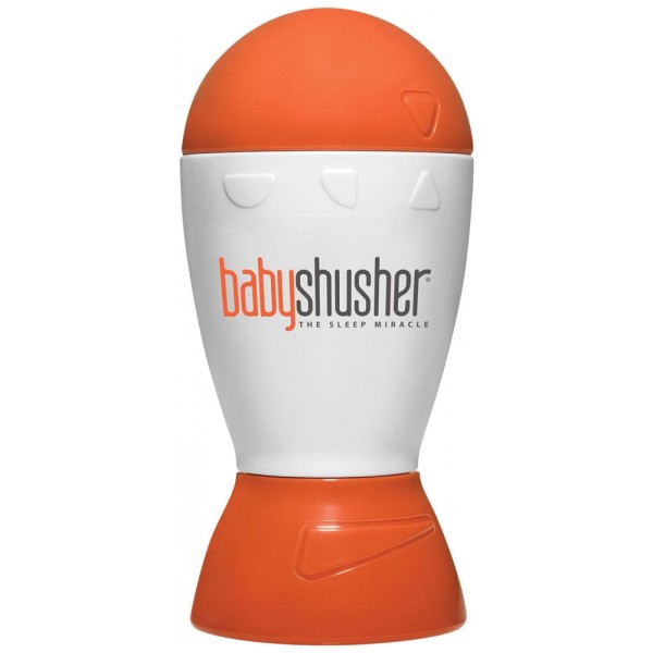 Encontraproduto.com.br - Máquina de Som Ruído para Bebês Recém Nascidos com Luzes, BABY SHUSHER ILBSHU, Laranja