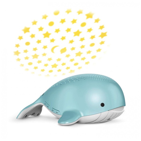 Encontraproduto.com.br - Máquina de Som Ruído para Bebês Recém Nascidos com Luzes, Baleia, VTECH BC8312, Azul