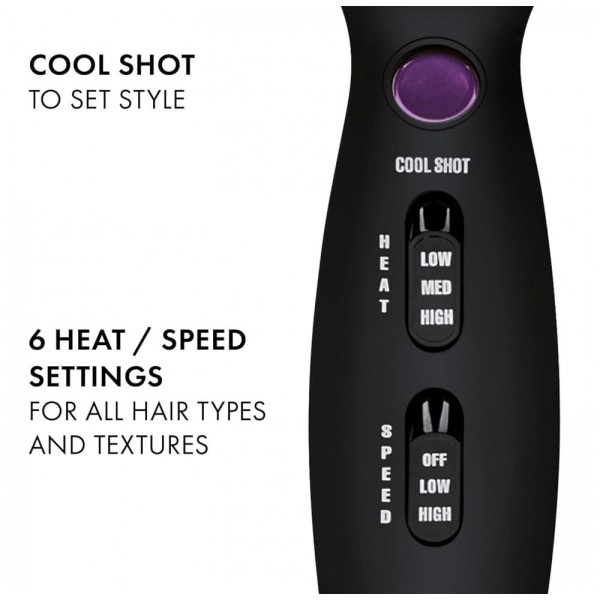 Encontraproduto.com.br - Secador de Cabelo Profissional com 3 Acessórios, 110v, HOT TOOLS 1043, Preto