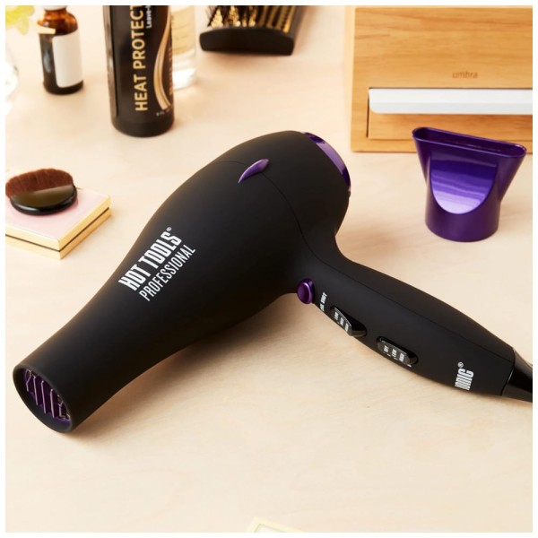 Encontraproduto.com.br - Secador de Cabelo Profissional com 3 Acessórios, 110v, HOT TOOLS 1043, Preto