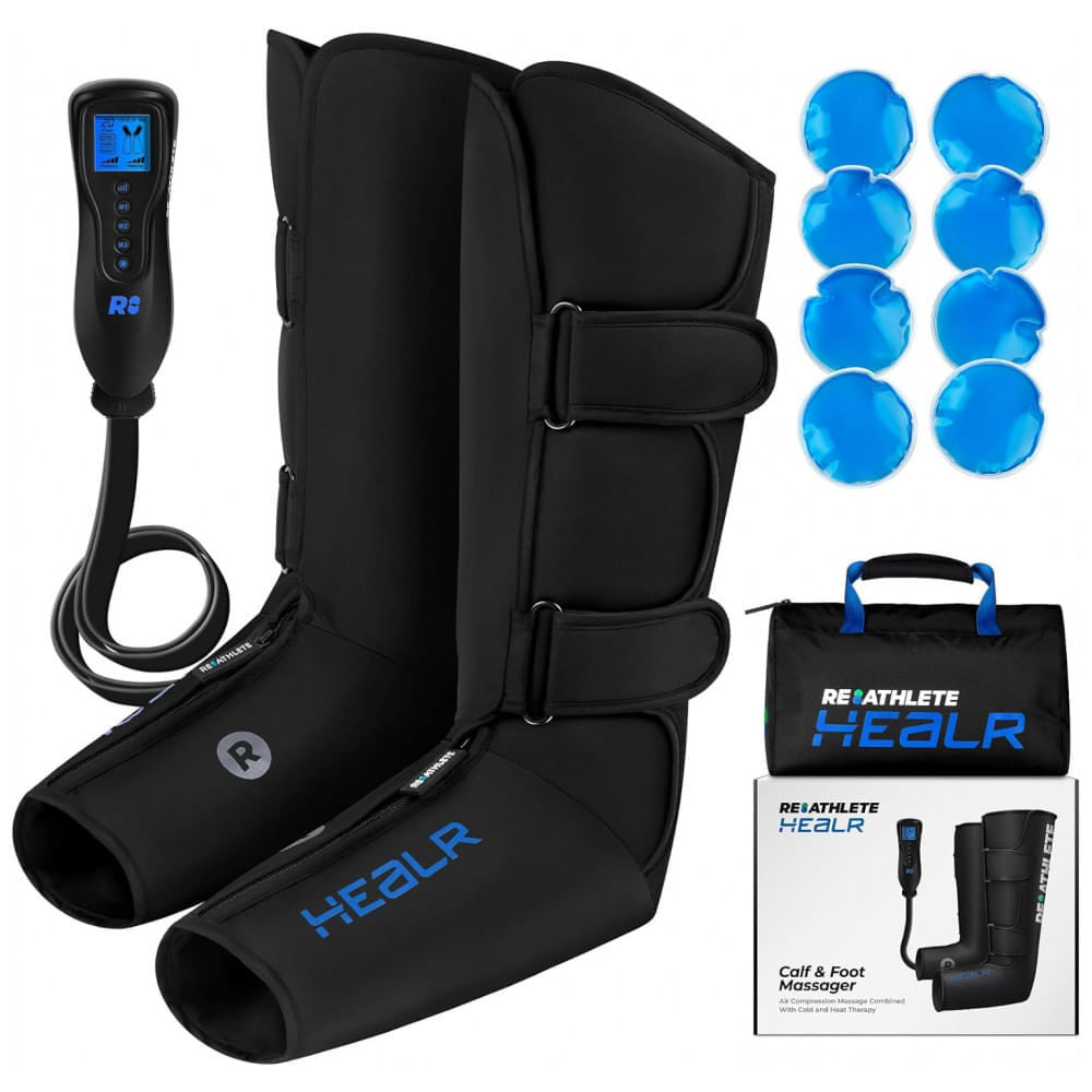 HEALR Massageador de Pernas Massageador de Panturrilha e Massageador de Pés Massageador de Pernas para Melhoria da Circulação Massageador de Pernas