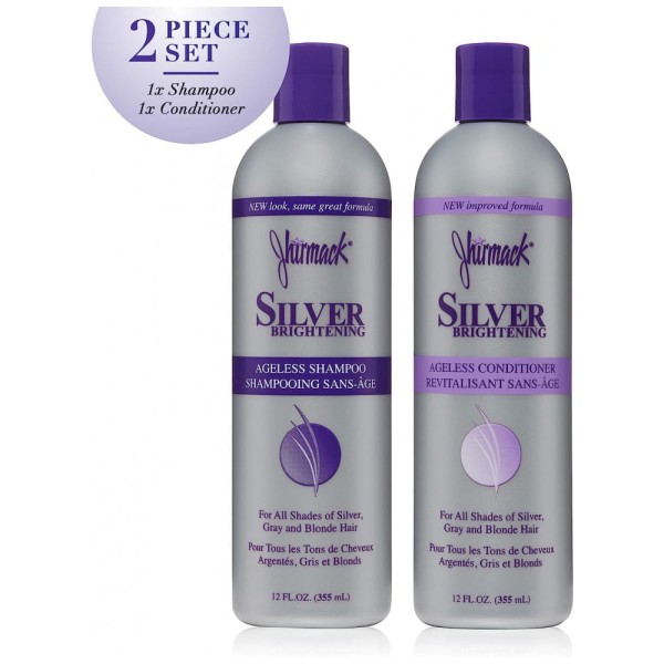 Encontraproduto.com.br - Shampoo e Condicionador 355 ml para Todos os Tipos de Cabelo Platinados, Grisalhos e Loiros, JHIRMACK Jparent, Violeta