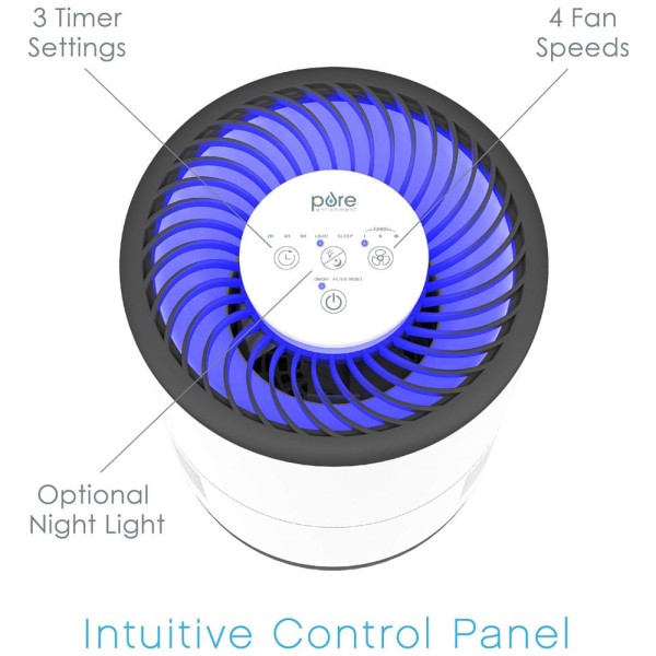 Encontraproduto.com.br - Umidificador Ultrassônico Portátil 2.8L até 8H, Área até 46 m2, 110v, PURE ENRICHMENT PEHUMEVA, Branco