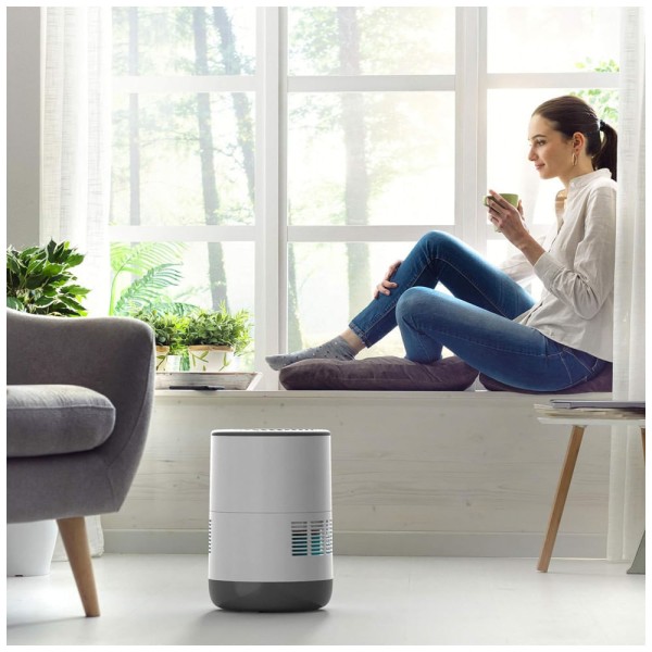 Encontraproduto.com.br - Umidificador Ultrassônico Portátil 2.8L até 8H, Área até 46 m2, 110v, PURE ENRICHMENT PEHUMEVA, Branco