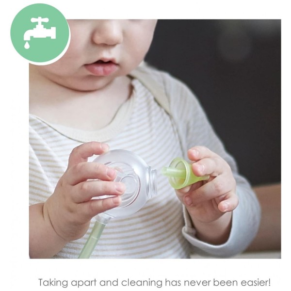 Encontraproduto.com.br - Aspirador Nasal Elétrico para Bebê Nosiboo com Níveis de Sucção Ajustável, 110V Rosa