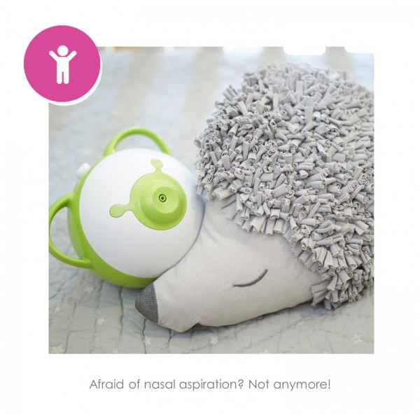 Encontraproduto.com.br - Aspirador Nasal Elétrico para Bebê Nosiboo com Níveis de Sucção Ajustável, 110V Azul