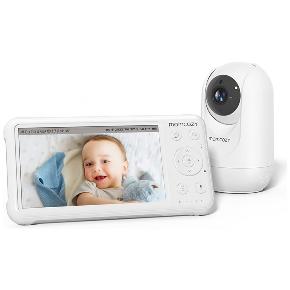 Encontraproduto.com.br - Babá Eletrônica Momcozy Monitor HD 1080P com Câmera, Vídeo e Visão Noturna