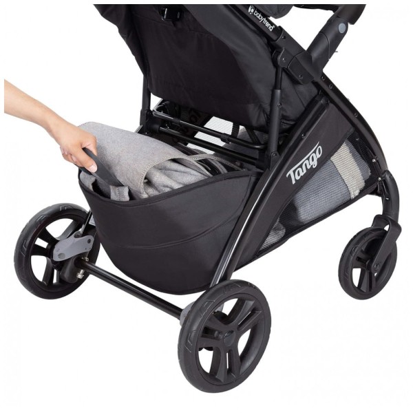 Encontraproduto.com.br - Carrinho de Bebê com Cadeira para Carro Baby Trend Tango com Posição de Reclinação Ajustáveis, Preto e Azul