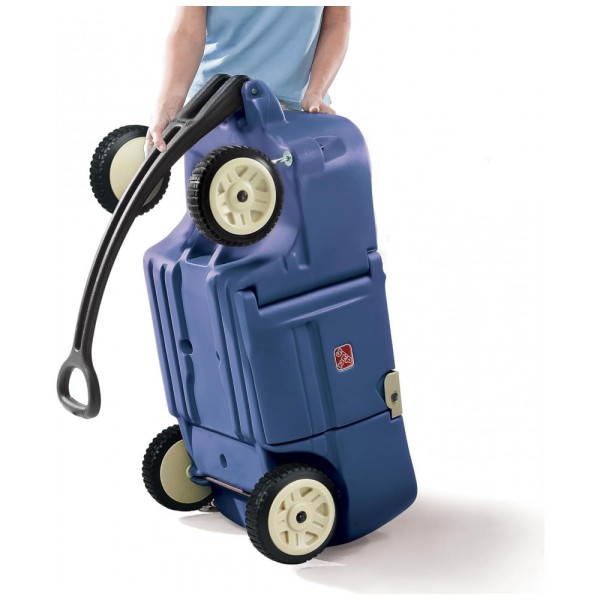 Encontraproduto.com.br - Carrinho de Passeio para 2 Crianças Multifuncional com Porta Objetos, até 90 kg, Step2, Azul