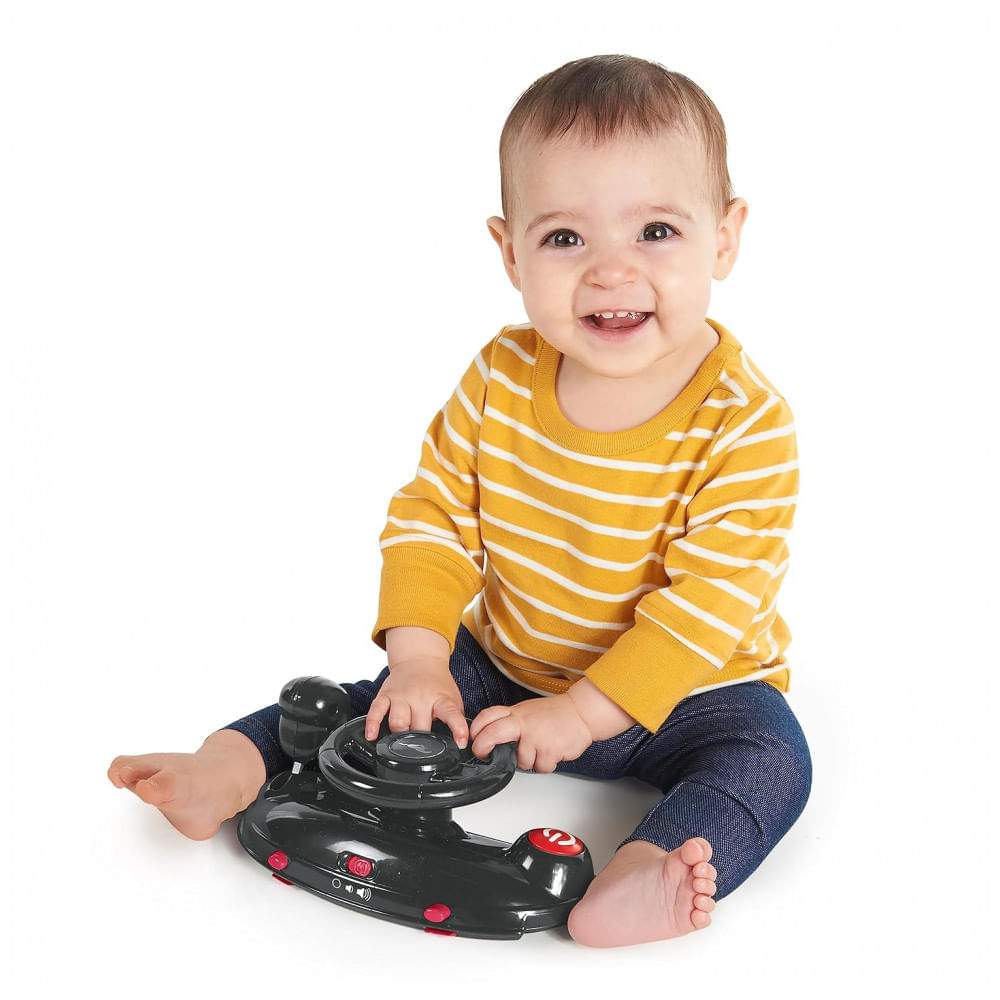 Encontraproduto.com.br - Andador Infantil Interativo 4 em 1 com Atividades e Assento Ajustável para 6 Meses ou Mais, Bright Starts, Vermelho